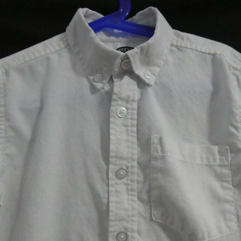GEORGE | size 6 | White Button-Up Long Sleeve Dress Shirt